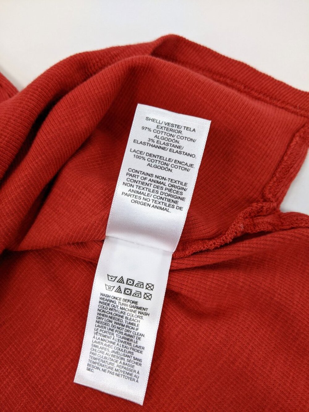 Lucky Brand Womens Sleeveless Button Front Tank Top Crochet Lace Brick Red - S - Picture 6 of 6
